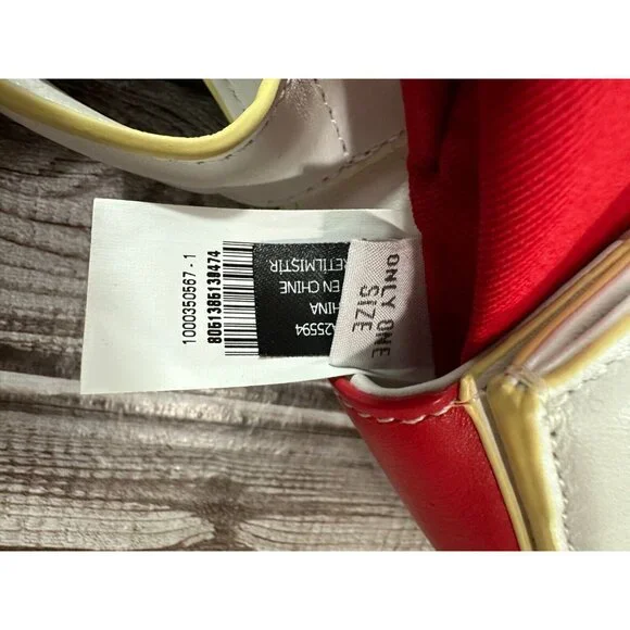 Diesel 1DR shoulder bag White Red Green Logo